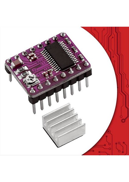 5pcs Stepper Motor Sürücü Kartı Üvey DRV8825 Adım Sürücü Denetleyicisi Adım Motor Modülü Radyatör Isı Lavabosu (Yurt Dışından) fırsatları