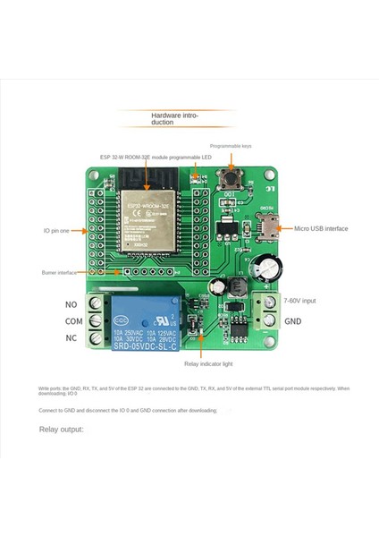 3x Bir Kanal Rölesi ESP32 Wood Geliştirme Kurulu Tek Röle Modülü Dc 7-60V Ev Cihazı Için Güç Kaynağı (Yurt Dışından) fırsatları