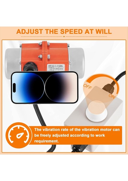 30W Beton Ekranı Hız Kontrolörlü Titreşim Motoru Kum Çalma Masası Için Su Geçirmez 3600RPM Abd Fişi (Yurt Dışından) indirimleri