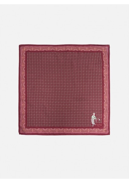 Erkek Bordo Yün Fular