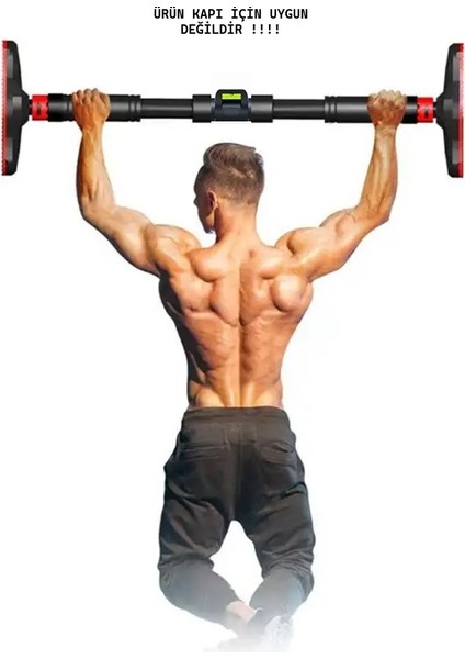 Yeni Nesil 92-120CM Koridor Kapı Barfiksi Barfix Aleti Çubuğu Çekme Barı Demiri Bar