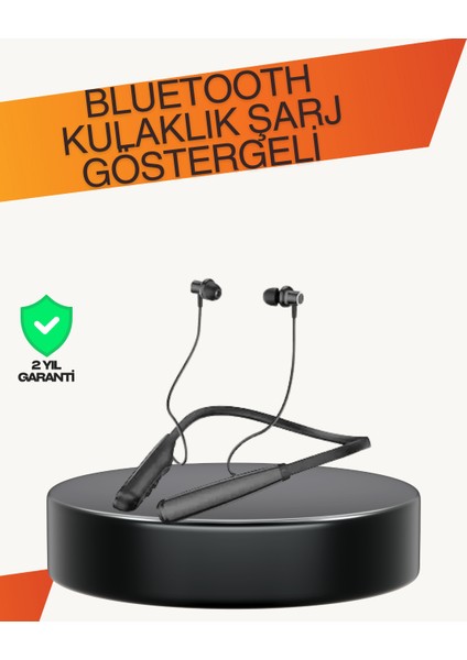 Y12 Bluetooth Kablosuz Kulaklık – LCD Pil Ekranı Kompozit Diyafram Dokunmatik Pa - FEİ3094-468