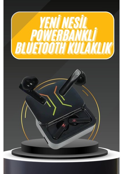 Powerbank Bluetooth Kulaklık Oyuncu Kulaklığı Yüksek Ses Kaliteli - FEİ8726-1664