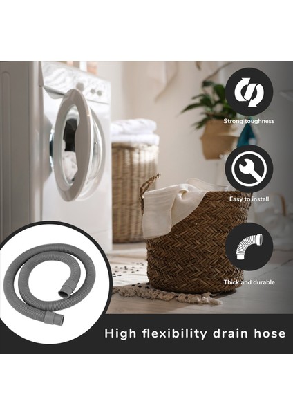 Tahliye Hortumu Uzatma Seti Evrensel Çamaşır Makinesi Hortumu 1m (Yurt Dışından) fırsatları