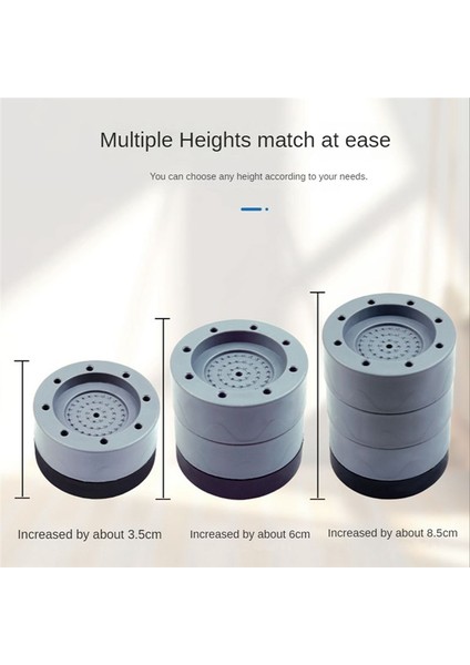 4 Adet Çamaşır Makinesi Yükseklik Artırma Pedi 8,5 cm (Yurt Dışından) fırsatları