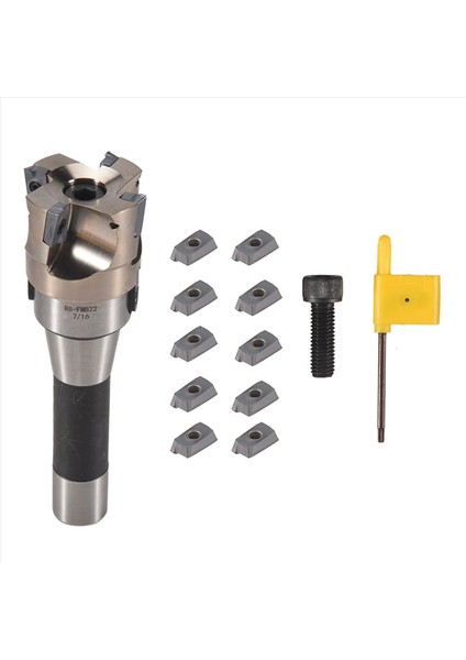 400R 50MM Freze Cnc Yüz Uç Mill Kesici Kiti + 10 Pcs APMT1604 Karbür Ekler + R8 Shank Arbor Güç Makinesi Takımı Için (Yurt Dışından) fırsatları