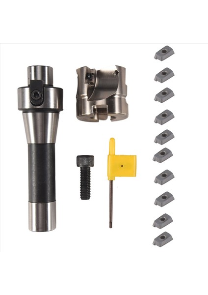 400R 50MM Freze Cnc Yüz Uç Mill Kesici Kiti + 10 Pcs APMT1604 Karbür Ekler + R8 Shank Arbor Güç Makinesi Takımı Için (Yurt Dışından) indirimleri