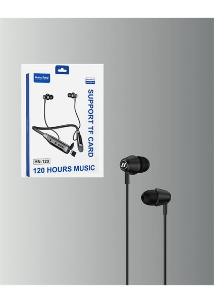 Manyetik Başlıklı Bluetooth Kulaklık – 120 Saat Şarjlı Konforlu Tasarım - FEİ6118-1737