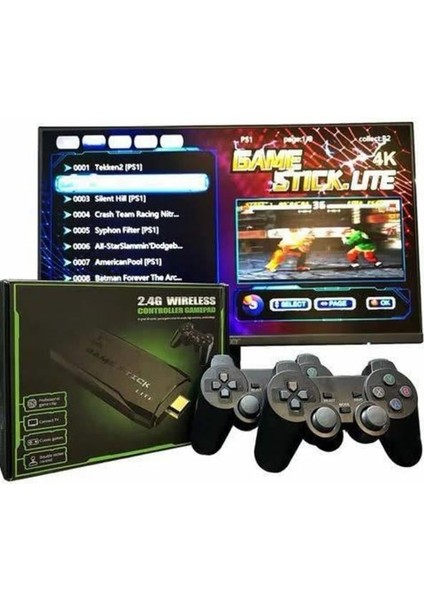 2.4g Uyumlu Kablosuz Çift Kol Atari Retro 20000 Oyun Game Stick - FEİ3221-8305 modelleri