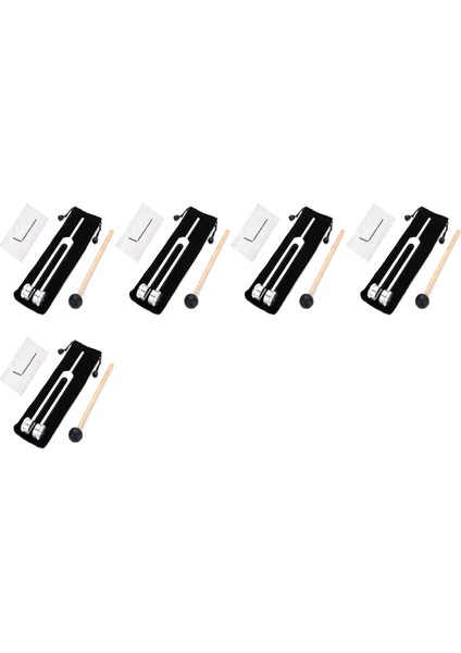 5x 128 Hz Tuning Çatal Ağırlıklı Biyo-Akustik Ayarlama Çatalı Terapi Için 128 Hz Akustik Kaydırma Ayarlama Çatalı (Yurt Dışından)