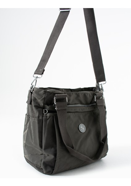 Su Geçirmez Paraşüt Kumaş Spor Görünümlü El ve Omuz Askılı Kadın Çanta indirimleri