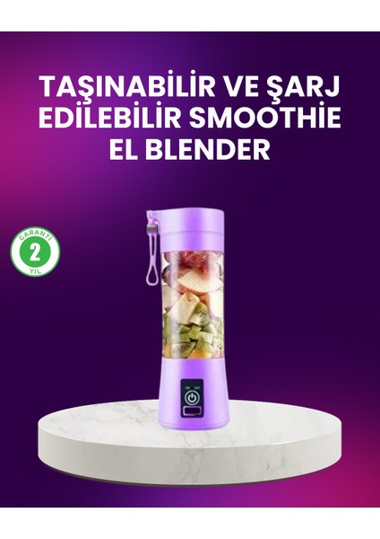Taşınabilir Şişe Blender 380ML Şarjlı Spor Smoothie Shake Karıştırıcı - FEİ9758-5989