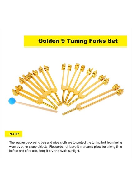 Alüminyum Alaşımlı Çakra Tuning Çatallar Iyileşme Ses Terapisi Meditasyon Yoga Altın Için Çekiçle Seti (Yurt Dışından) indirimleri