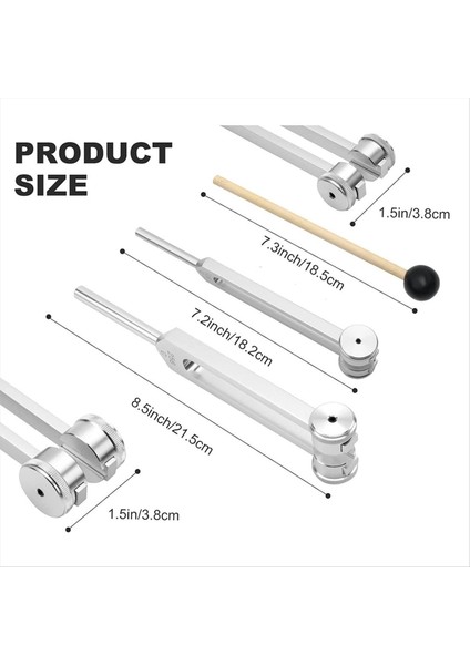 Tunıng For Set 128 Hz 256 Hz Alüminyum Alaşım Iyileştirme Silikon Çekiçli Ayar Çatal (Yurt Dışından) fırsatları