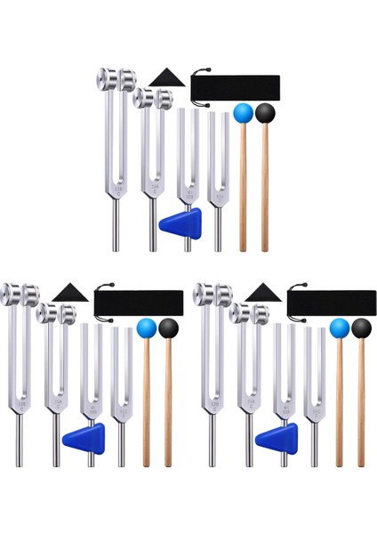 Ses Ses Titreşim Araçları Için Ayar Çatallı Tutma Çatallı 12 Paket Ayar Çatal Seti (128 Hz 256 Hz 512 Hz 528 Hz) (Yurt Dışından)