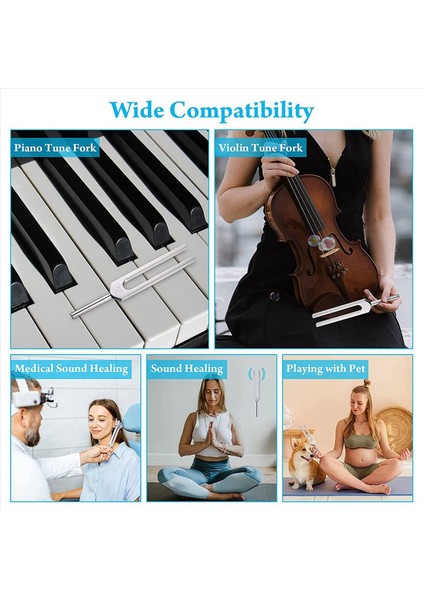 Ses Ses Titreşim Araçları Için Ayar Çatallı Tutma Çatallı 12 Paket Ayar Çatal Seti (128 Hz 256 Hz 512 Hz 528 Hz) (Yurt Dışından) indirimleri