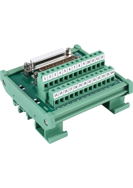 DB25 Dın Demiryolu Montaj Arayüz Modülü Erkek/kadın Konnektörü Kırma Kurulu (Yurt Dışından)