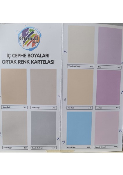 Global Plastik Iç Cephe Boyası 3kg-Pamuk Şekeri modelleri