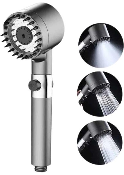 Duş Başlığı Profesyonel Masaj Başlıklı 3 Modlu Yeni Nesil Masaj Uçlu Su Tas - FEİ7482-230 fırsatları