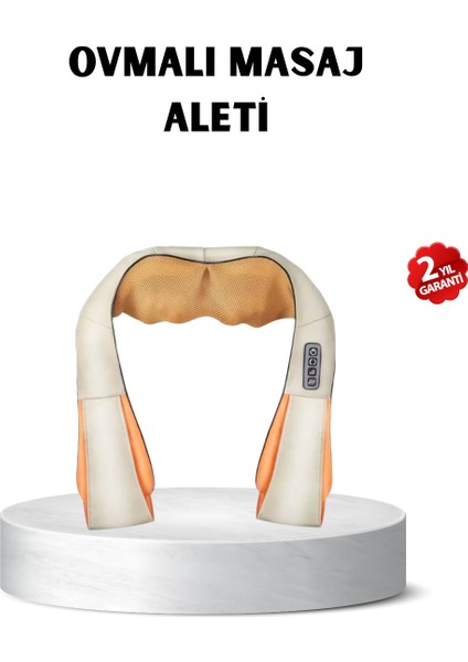 Ergonomik Ovmalı Masaj Aleti – Isıtmalı Yoğurmalı Boyun ve Bel Rahatlatıcı - FEİ5328-150