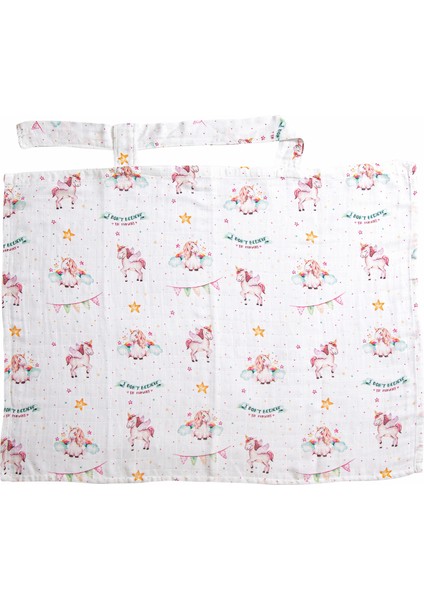 Organik Kumaş Emzirme Örtüsü - Unicorn