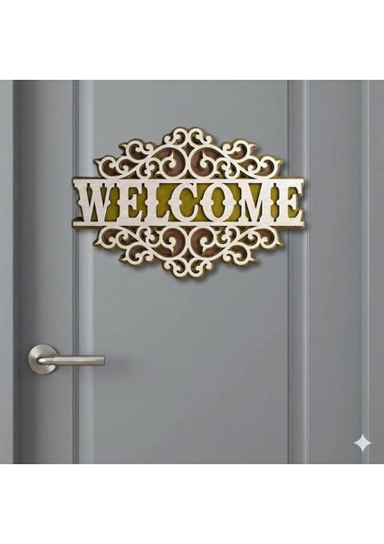 Hoş Geldiniz Welcome Kapı Süsü Kapı Dekoru