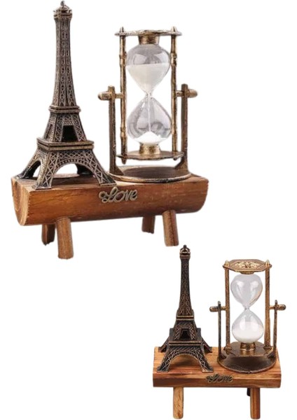 Paris Eyfel Kulesi Hediyelik Eyfel Retro Kum Saati Dekoratif Eşya - FEİ8977-6370 indirimleri