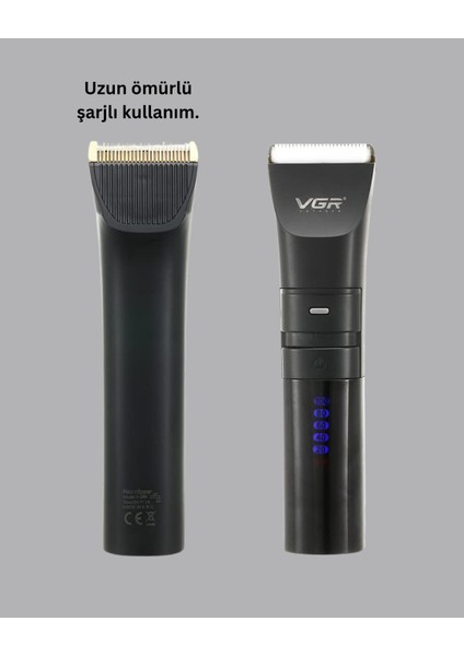 Şarjlı Tıraş Makinesi –dijital Ekranlı Hızlı Şarjlı Profesyonel Kesim Set - FEİ4793-332 fırsatları