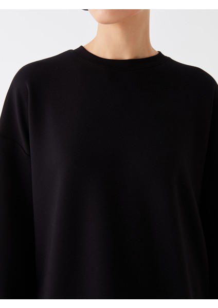 Yeni Sezon Bisiklet Yaka Düz Uzun Kollu Kadın Tunik fırsatları