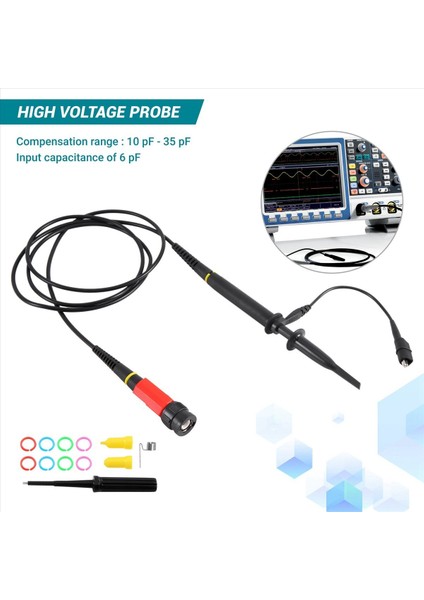 P4100 Universal 100 Rigol Atten Owon Siglent Için Osiloskoplar Için 1 Yüksek Voltaj Probu (Yurt Dışından) indirimleri