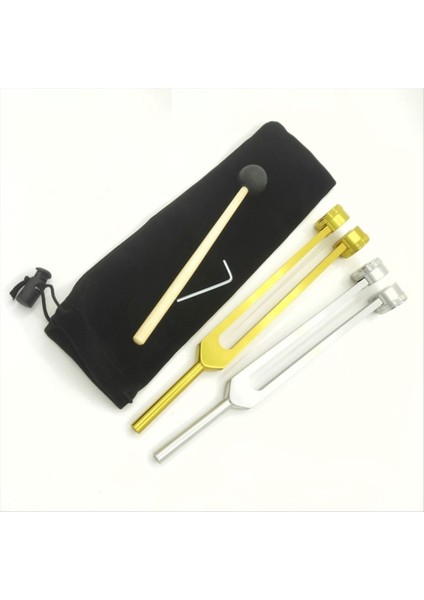 Altın Genişletilmiş 25 cm Kulak Temizleme Tuning Çatal 128Hz Anahtar Bez Torbası ve Çekiçle Çatal Çatal (Yurt Dışından) modelleri