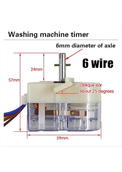 6 Hatlı Eğik Kulak Yıkama Makinesi Zamanlayıcı 68 mm Merkez Delik Mesafesi (Yurt Dışından) indirimleri