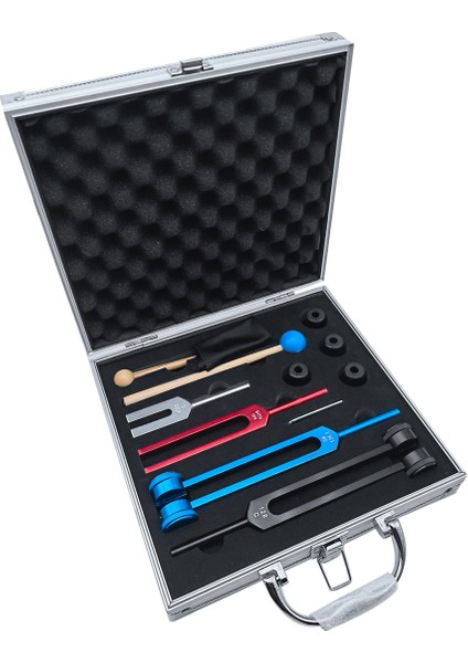 4pcs Tuning Fork Tıbbi-Ses Iyileştirme Seti Çakra Ses Terapisi Iyileştirme Çatalları Vücudu Tutma (Yurt Dışından)