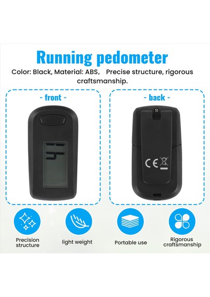 1pcs Pedometre 3D Adım Sayacı Yürüyüş Için Izleme Adımları Portatif Spor Basit Pedometre Kordon Basit Pedometre (Yurt Dışından) indirimleri