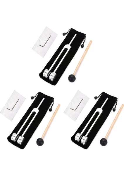 3x 128 Hz Tuning Çatal Ağırlıklı Biyo-Akustik Ayarlama Çatal Terapi Için 128 Hz Akustik Kaydırma Tuning Çatal (Yurt Dışından)