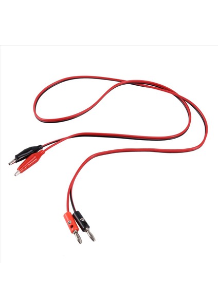 12 Pcs Kırmızı Siyah Banana Timsah Klipsleri Prob Test Kablosu 1m (Yurt Dışından) fiyatları