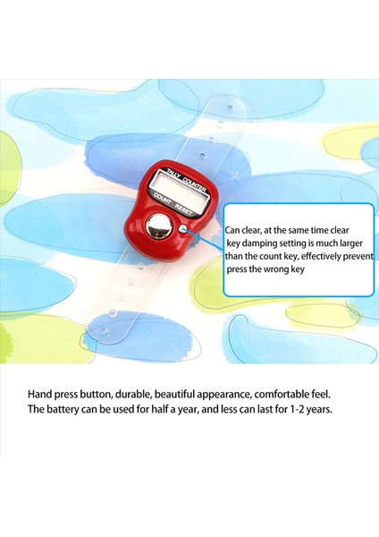 3x LCD Parmak El Yüzüğü Örme Sırası Taksit Sayaç Pedometresi Dijital El Taliye Renk (Yurt Dışından) modelleri