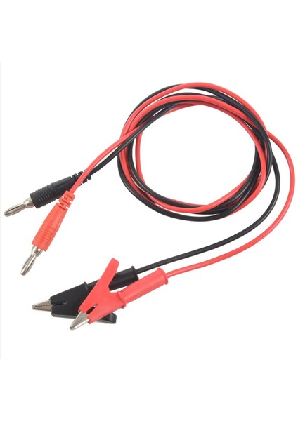 4 Adet 1m Uzunluğunda Timsah Klipsi Multimetre Için Muz Fiş Test Kablosu Çifti (Yurt Dışından) fiyatları