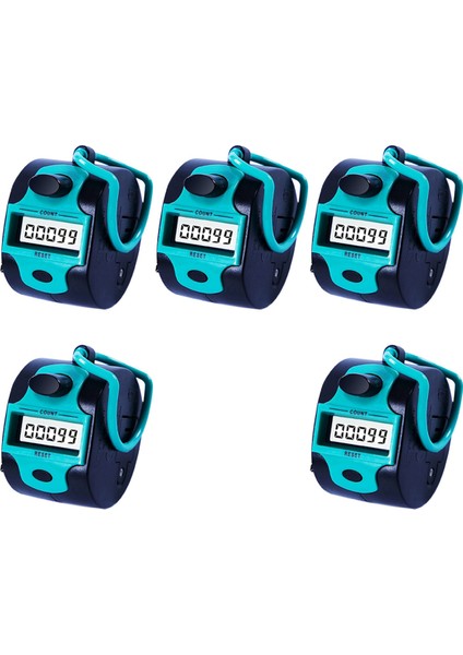 5x Sayaç Tıkır Manuel Dijital Dikiş Sayacı Parmak Halkası Mekanik El Taşınağı Sıralı Insanlar Golf (Yurt Dışından)