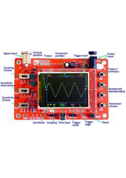 Arduino Arm Tespit Geliştirme Kurulu Birleştirilmiş Prob Timsah Test Klipsi ile DSO138 Osiloskop Dijital Tft (Yurt Dışından) indirimleri