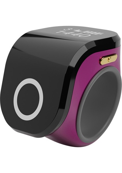 Dijital Sayaç Taşınabilir Noktalar Şarj Edilebilir Yüzük Halka Fikir Tally Sweet Akıllı Dokunmatik Parmak Sayacı Mor (Yurt Dışından)