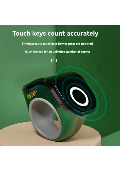 Dijital Sayaç Taşınabilir Noktalar Şarj Edilebilir Yüzük Halka Fikir Tally Sweet Akıllı Dokunmatik Parmak Sayacı Mor (Yurt Dışından) fiyatları