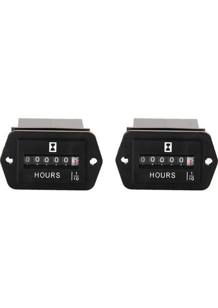 2x Dc 6-80V Mekanik Saat Metre - Motor Jeneratör Tekne Otomobilleri Için Saat Metrafi Motorcros Motorlu Kamyon Traktör (Yurt Dışından)