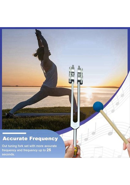 Tuning Fork Seti Otto64hz Çakra Ses Terapisi Vücut Tutma Zihin Ruh Mükemmel Uyum (Yurt Dışından) fırsatları