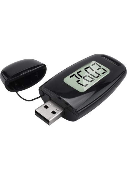 Basit Adım Sayacı Şarj Edilebilir Pil ile 3D Pedometre Yürümek Doğru Kalori Sayacı (Yurt Dışından)