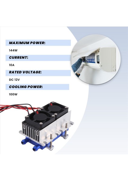 144W Soğutucu 12V Yarı Iletken Klima Soğutma Sistemi Kendin Yap Kiti (Yurt Dışından) modelleri