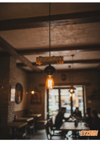 Doğal Ahşap , Eskitme Sarkıt El Yapımı Ahşap Avize Kafe Ev Balkon Ofis Dekoru fırsatları