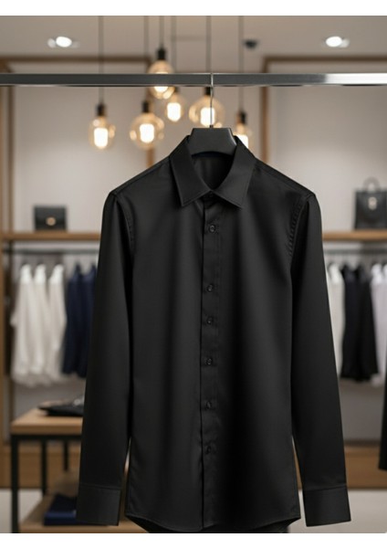 Kadın Uzun Kollu Pamuklu Kolay Ütü Pamuk Saten Regular Yüksek Kal indirimleri