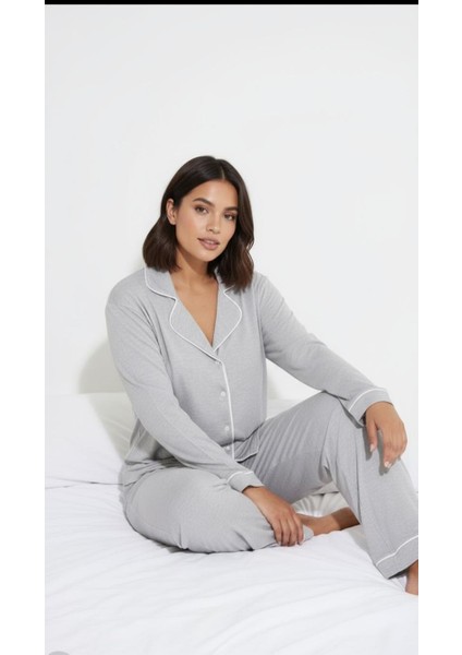 Düğmeli Biyeli Pijama Takımı fiyatları