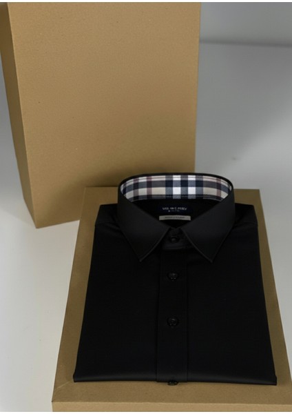 Kadın Uzun Kollu Kolay Ütü Pamuk Saten Regular Ekose Detaylı Yüks modelleri